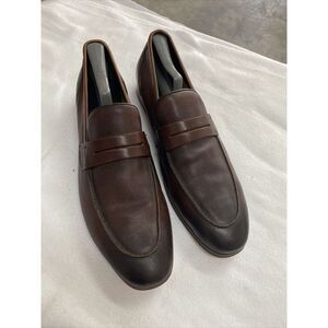 Elegant Dark Brown Leather Loafers